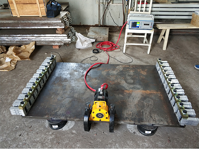 振動(dòng)時(shí)效工藝振動(dòng)臺(tái)搭建原則